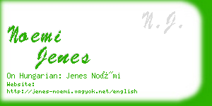 noemi jenes business card